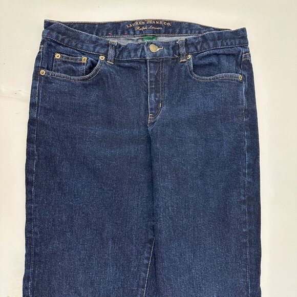 Lauren Jeans Co. Modern Slim Women's size 10 Dark Wash Blue Denim Jeans - Picture 2 of 5